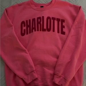 Hot pink Charlotte sweatshirt